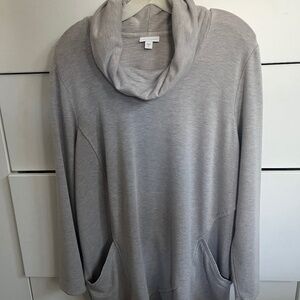 Cozy Tunic Top, Pure Jill, Oatmeal color